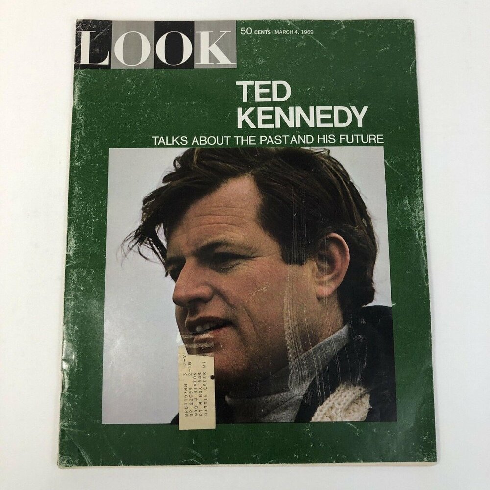1969 LOOK Magazine Senator‎ Ted Kennedy Talks About the Past and His Future VTG